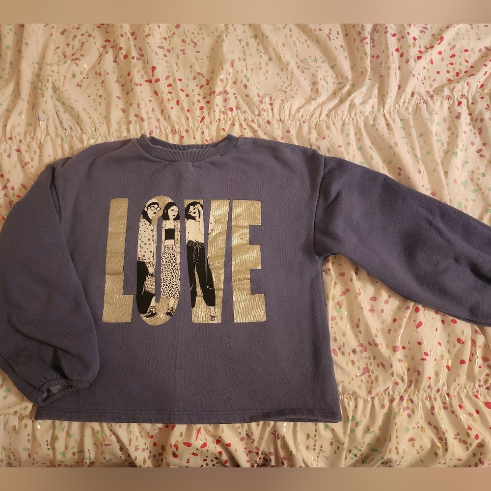 Girls Zara Sweater bluish purple